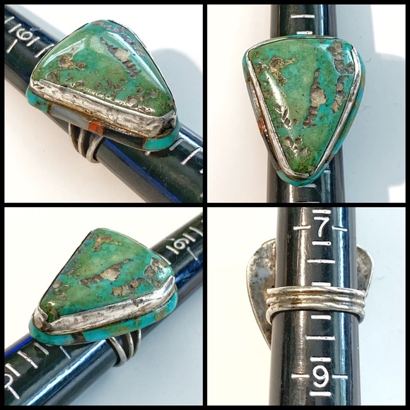 NOT FOR SALE 🚫 VTG NA Turquoise w/ Inlaid Ring - Picture 2 of 8
